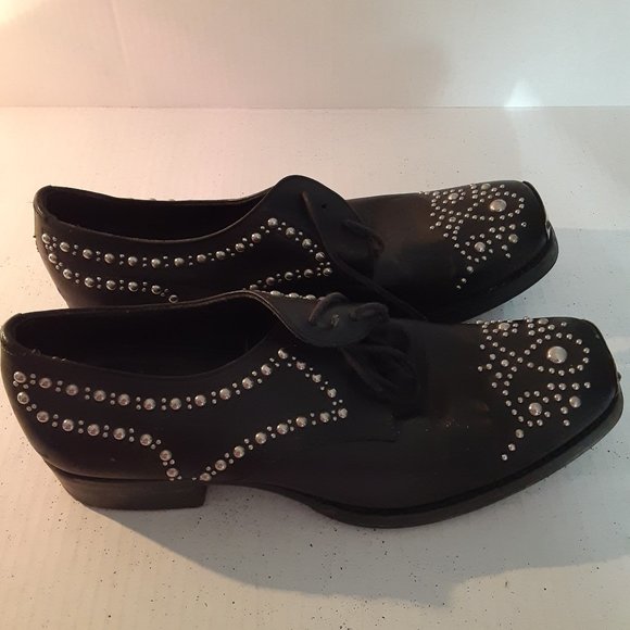 Miu Miu Other - Miu  Miu black studded mens shoe size 5 under bottom of shoe preowned